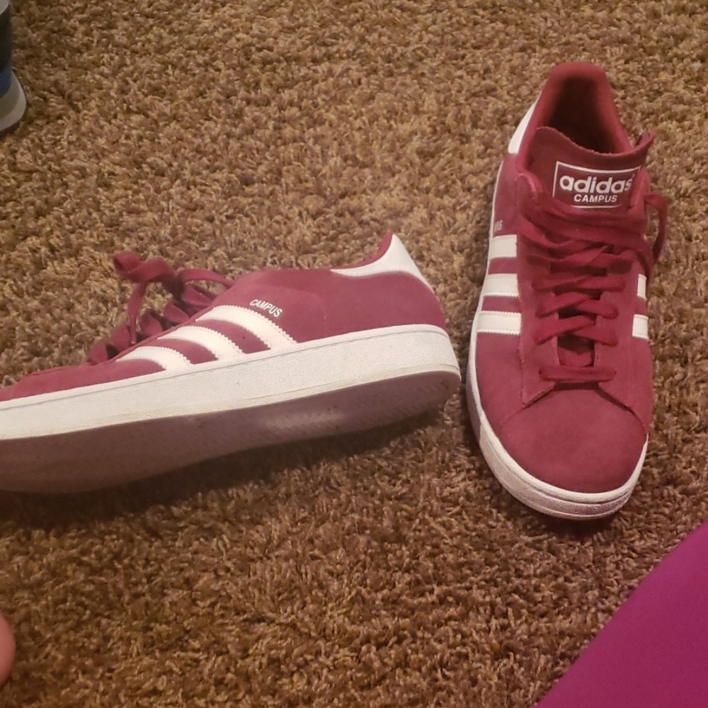Maroon Adidas Campus like new